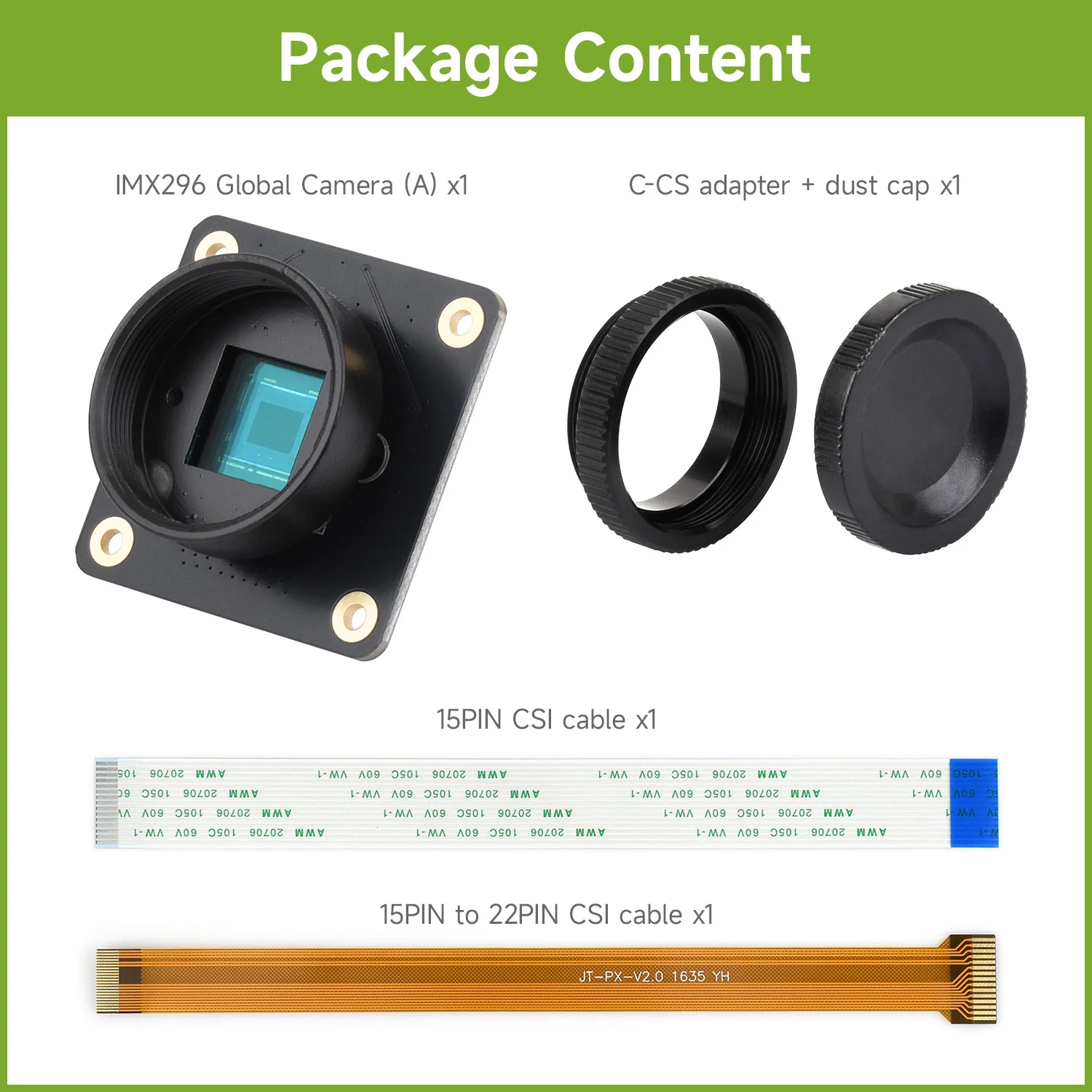 Raspberry Pi用 Waveshare IMX296 - Raspberry Pi Global Shutter Camera Imx296 のレビューと価格