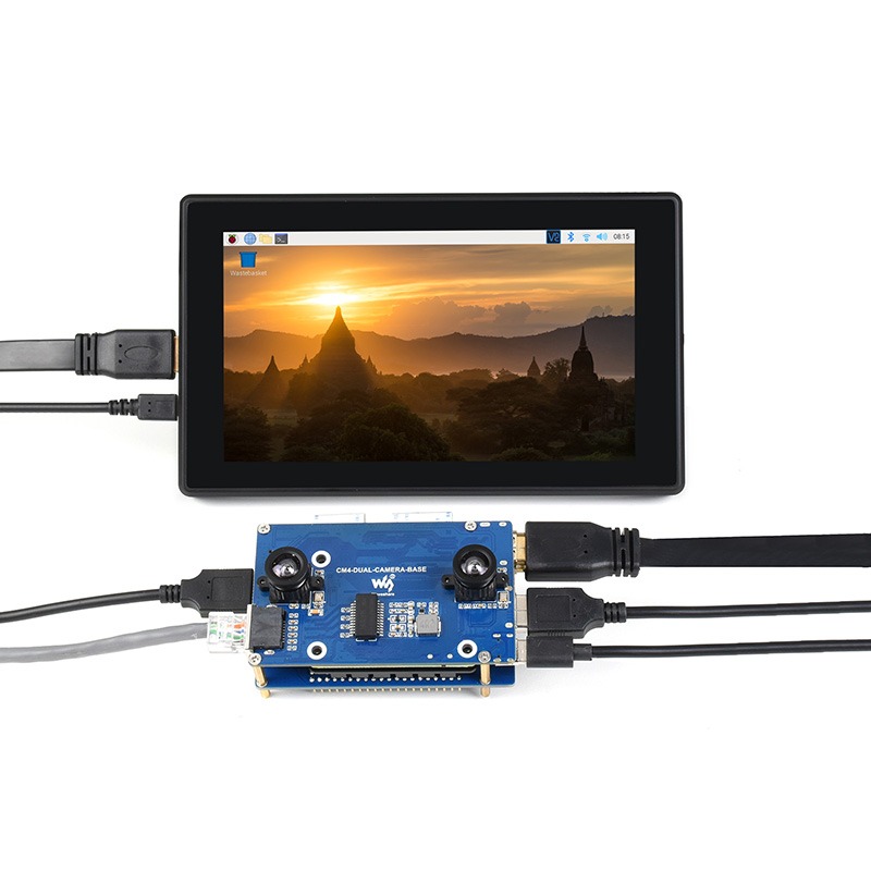 ホットラズベリーパイCM4双眼視覚拡張ボード コンピュートモ - Raspberry Pi Compute Module 4 Dual Camera Board のレビューと価格